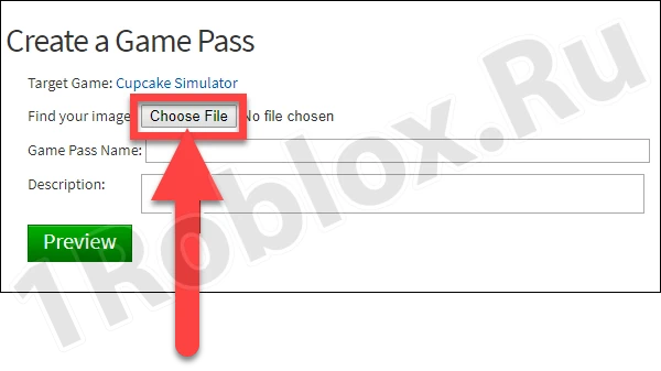 Button for adding Gamepass icon for Roblox