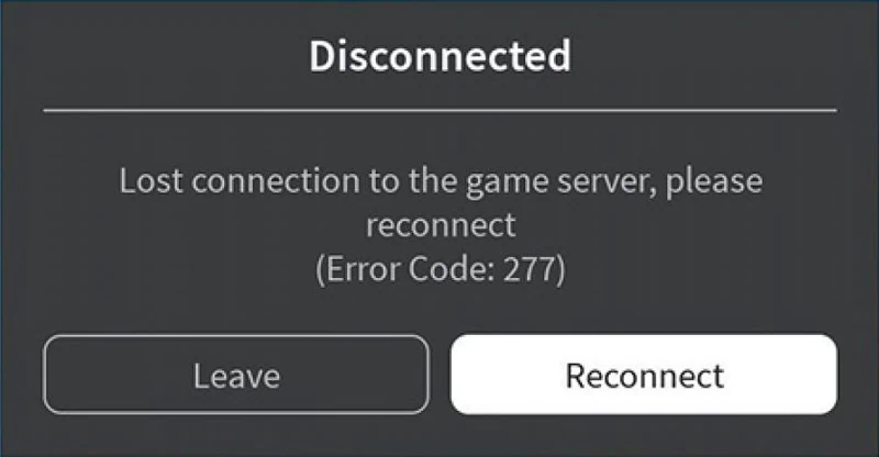 Error 277 Roblox