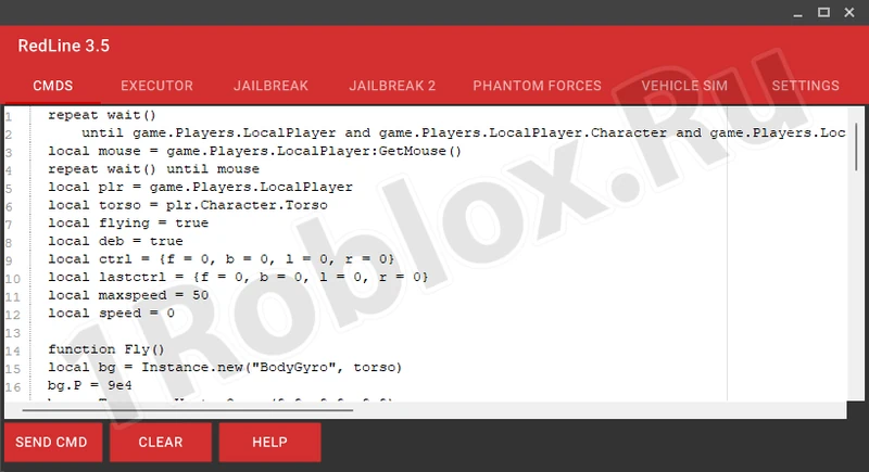 RedLine Cheat for Roblox