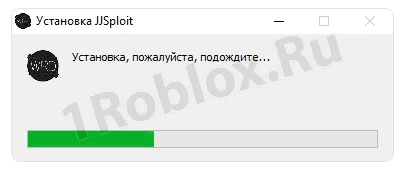 Installation progress of Fly Hack for Roblox