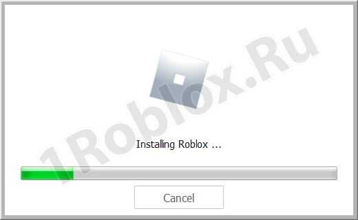 Roblox Installation Progress for Windows 7