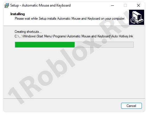 Installing keyboard auto-clicker for Roblox