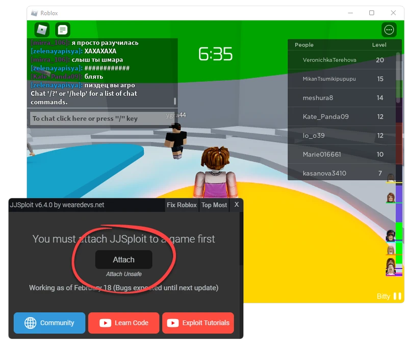 Connecting the Script Injector to Roblox