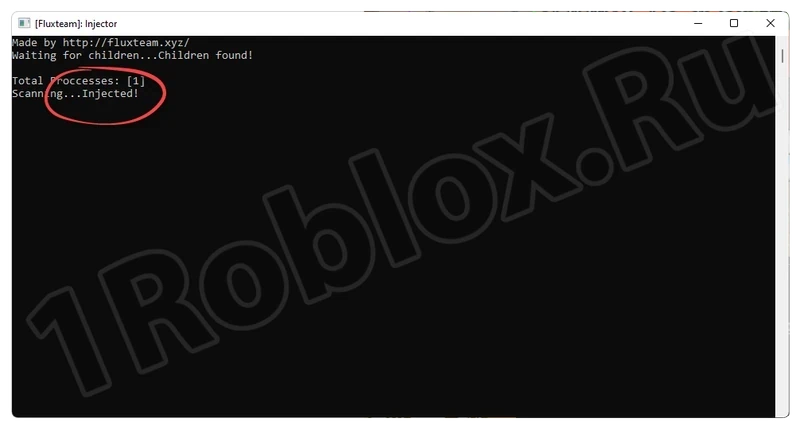 Successful Connection of JJSploit to Roblox